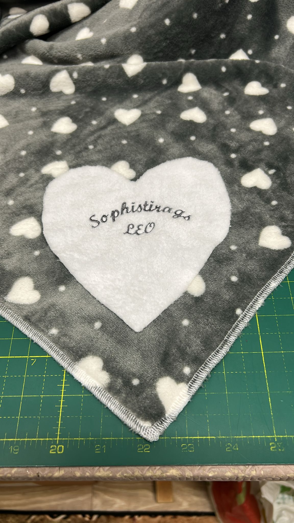 Handcrafted Kitten Blanket Detail